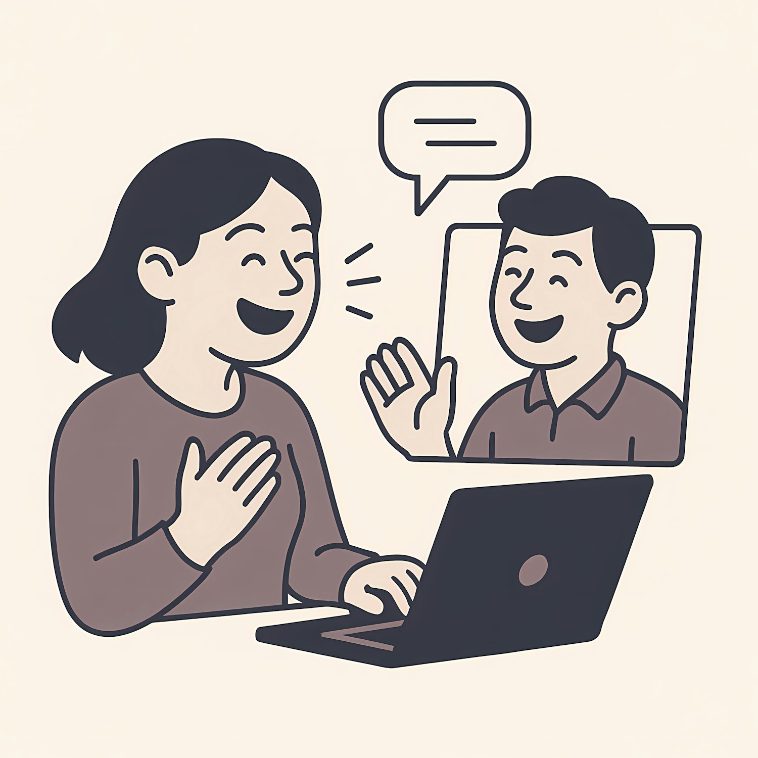 Team members actively participate in a virtual icebreaker, demonstrating engagement and interaction at the start of a meeting.