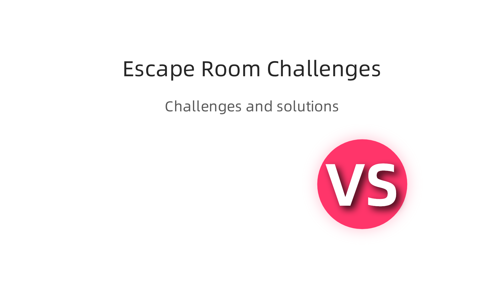 An infographic presenting common challenges in virtual escape room sessions, such as Technical Issues, Dominant Personalities, and Time Constraints, along with practical solutions.