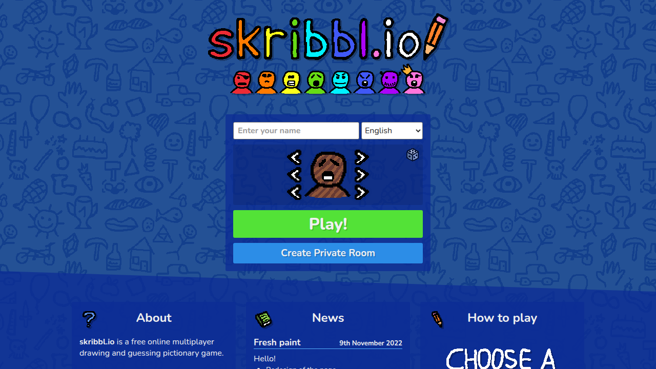 Skribbl.io brings teams together with its Pictionary-style drawing and guessing game, fostering quick communication.